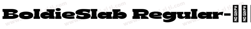 BoldieSlab Regular字体转换